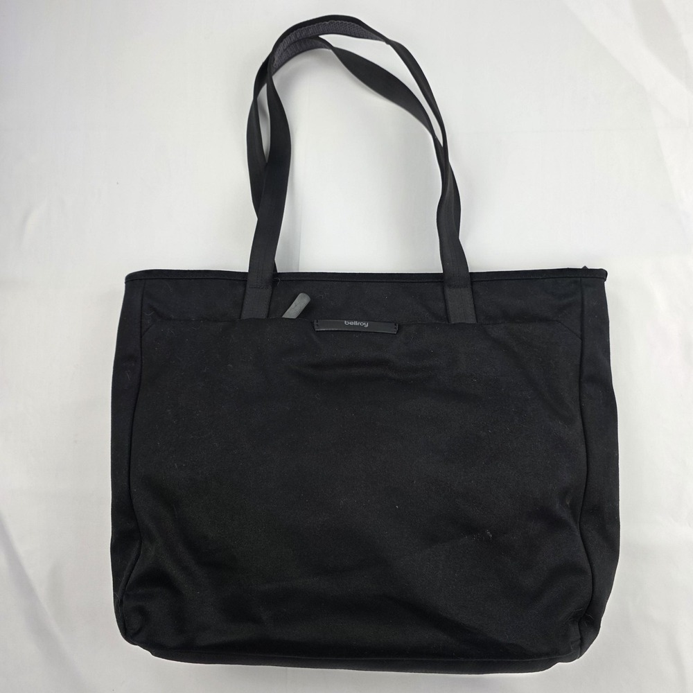 Bellroy Tokyo Tote Bag Womens Large Black Canvas Zip Top Work Travel Shoulder